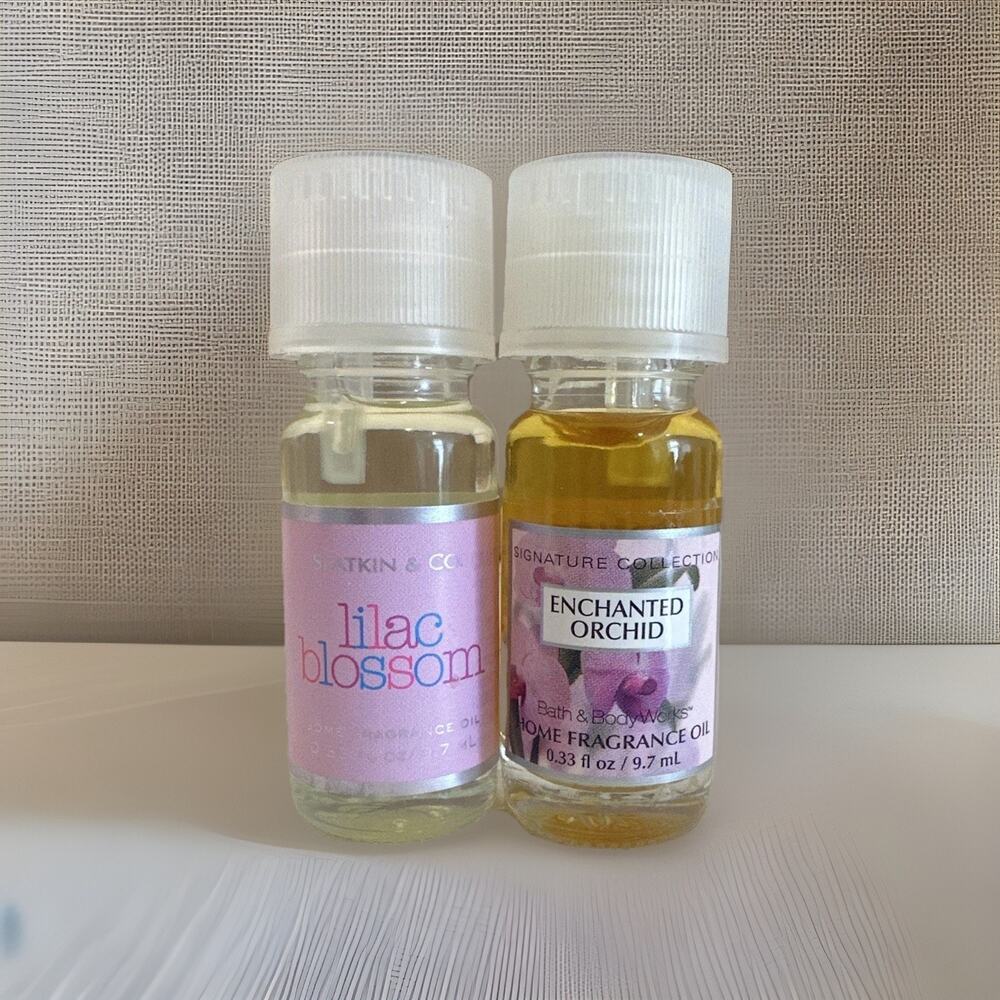Discontinued Rare NEW Bath & Body Works LILAC BLOSSOM & ENCHANTED ORCHARD Oil